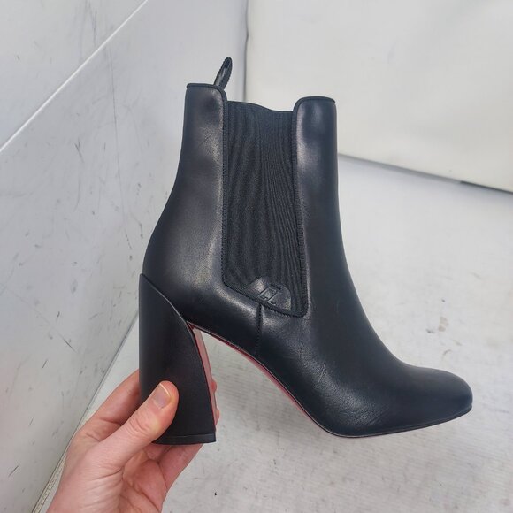 Christian Louboutin Black Leather Turelastic Chelsea Boot - Picture 3 of 12
